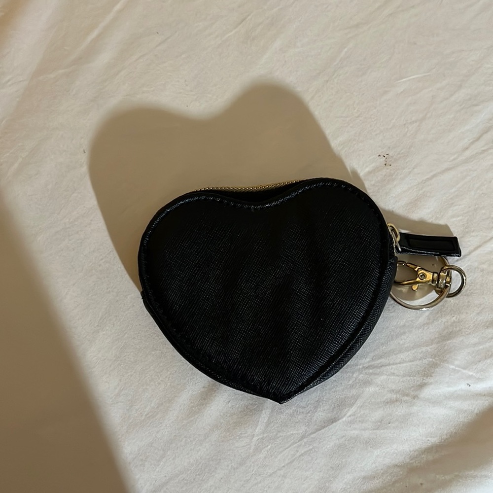 Black Heart Coin Purse